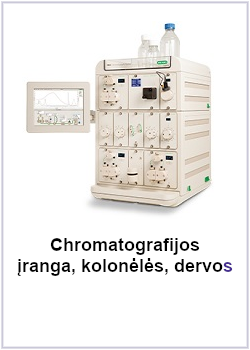 Chromatografijos įranga, kolonėlės, dervos